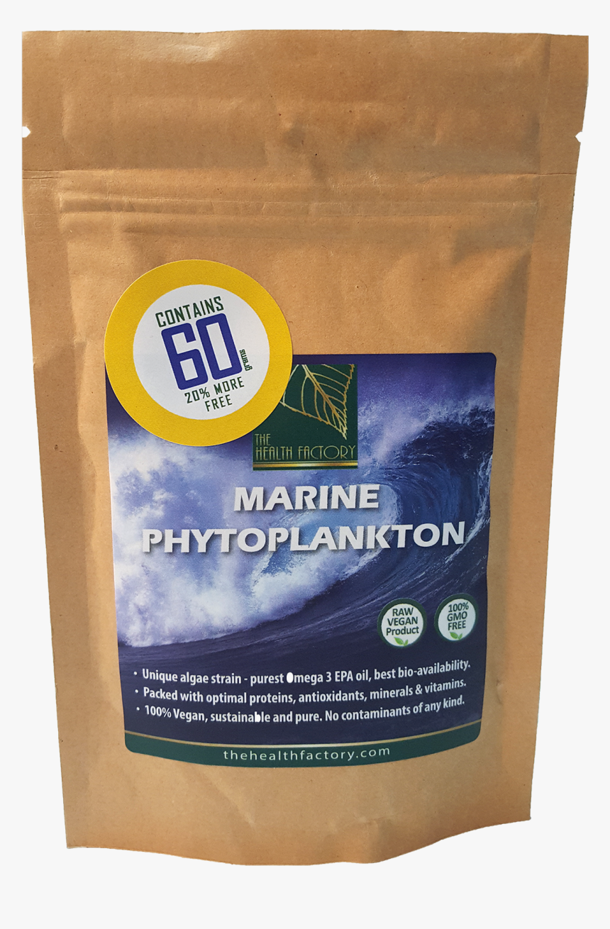 The Health Factory Marine Phytoplankton, 60gr - Paper Bag, HD Png Download
