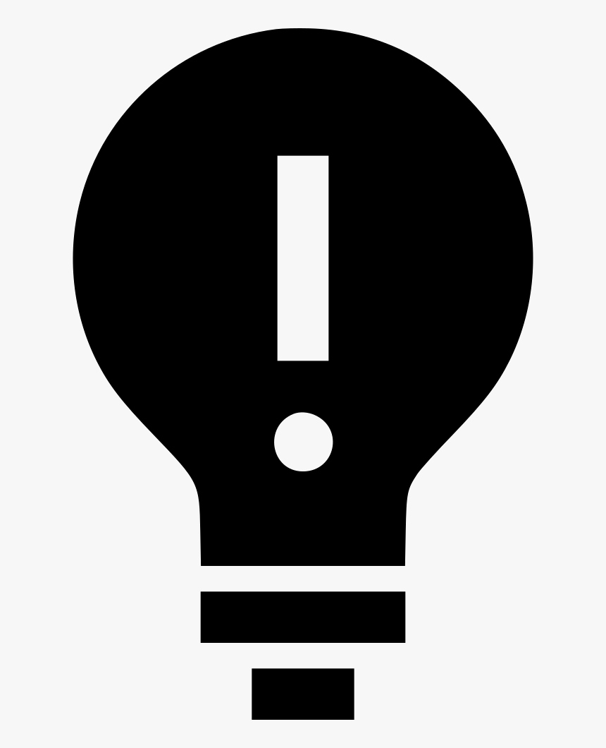Lightbulb Idea Light - Traffic Sign, HD Png Download