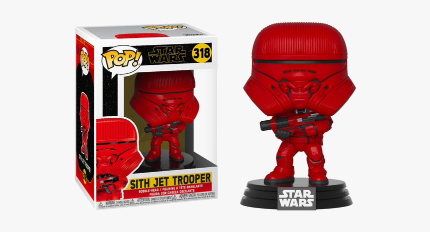 Funko Pop Star Wars The Rise Of Skywalker - Sith Jet Trooper Funko Pop, HD Png Download
