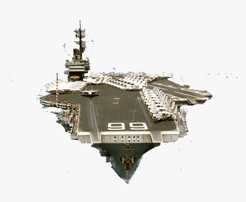 Transparent Warship Clipart - Bow Of An Aircraft Carrier, HD Png Download