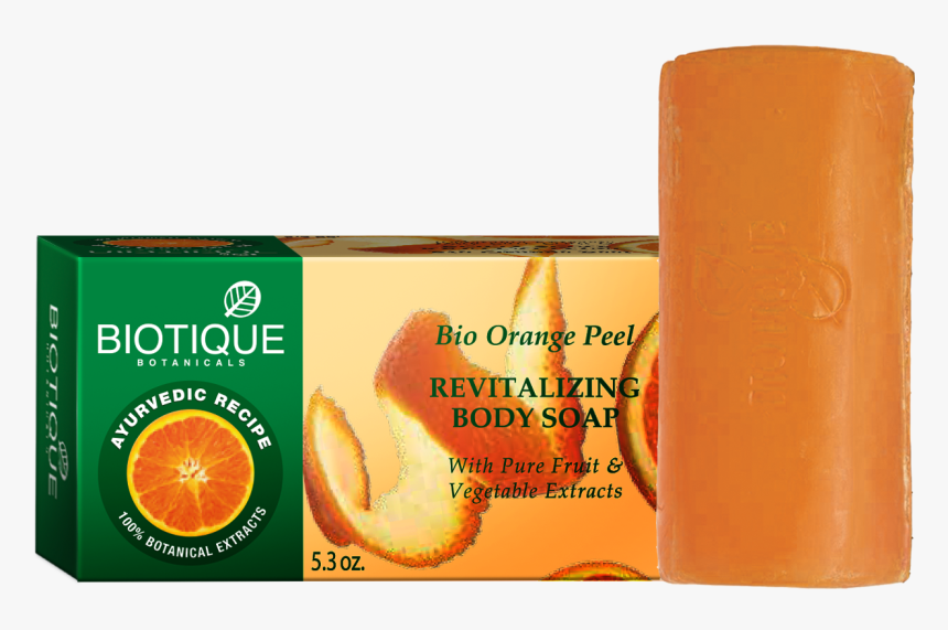 Biotique Orange Peel Exfoliating Soap Image - Biotique Orange Peel Soap, HD Png Download