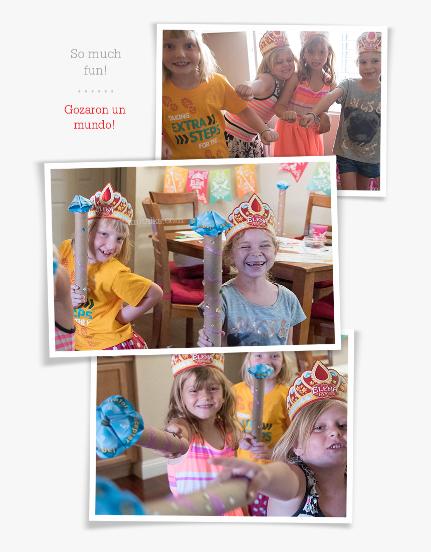 Girls Having Fun Elena Of Avalor Party Mamitalks - Collage, HD Png Download