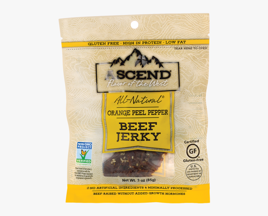 Golden Valley Natural Ascend All Natural Beef Jerky - Non-gmo Project, HD Png Download