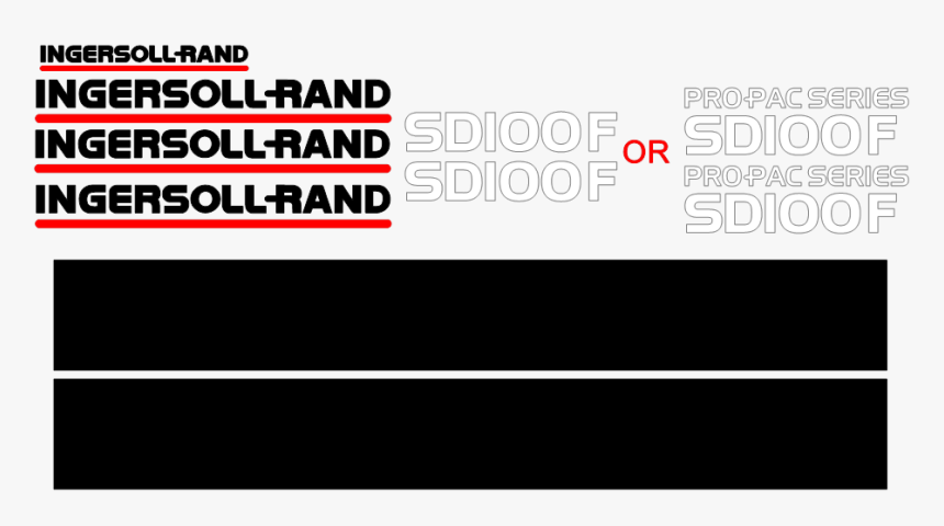 Ingersoll Rand Sd100f Decal Set - Old Ingersoll Rand Logo, HD Png Download