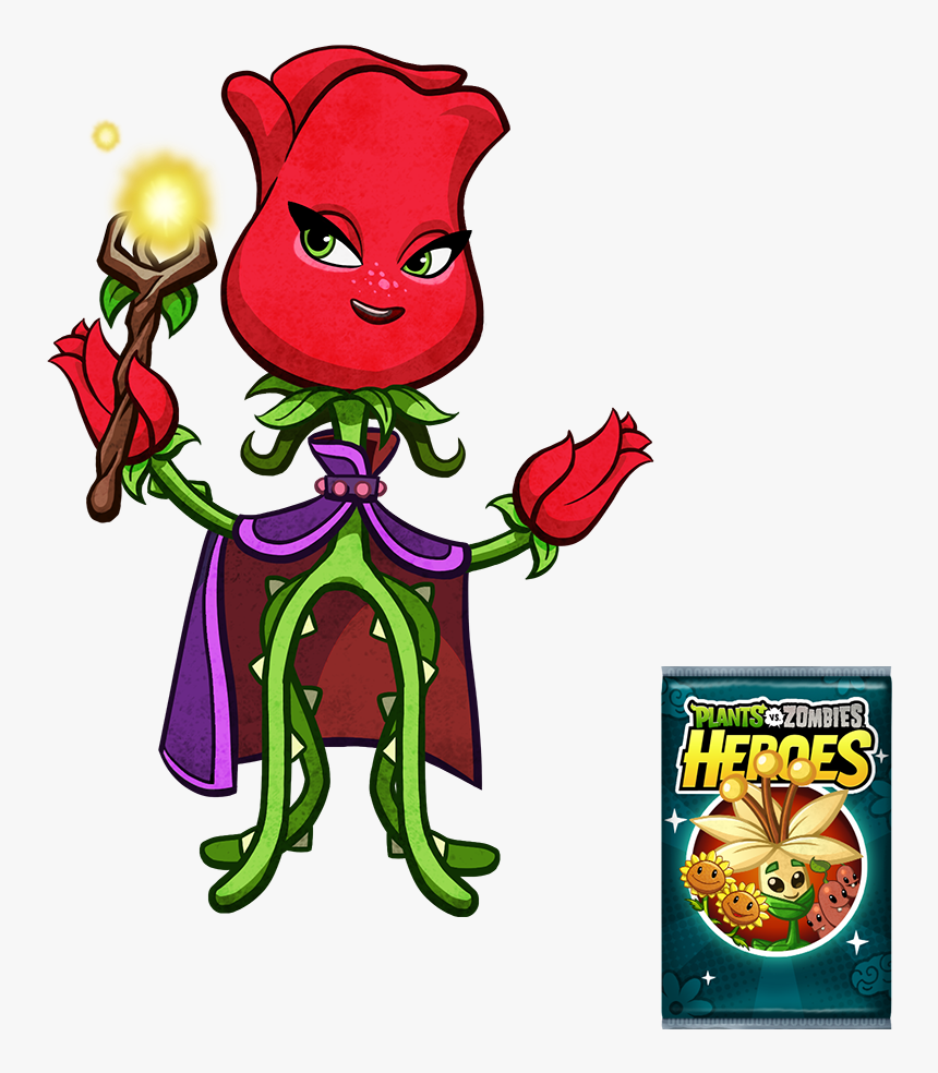 Plants Vs Zombies Rose Png , Transparent Cartoons - Plantas Vs Zumbis Heróis, Png Download