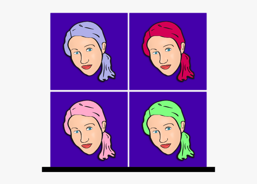 Woman With Pony Tail Svg Clip Arts, HD Png Download