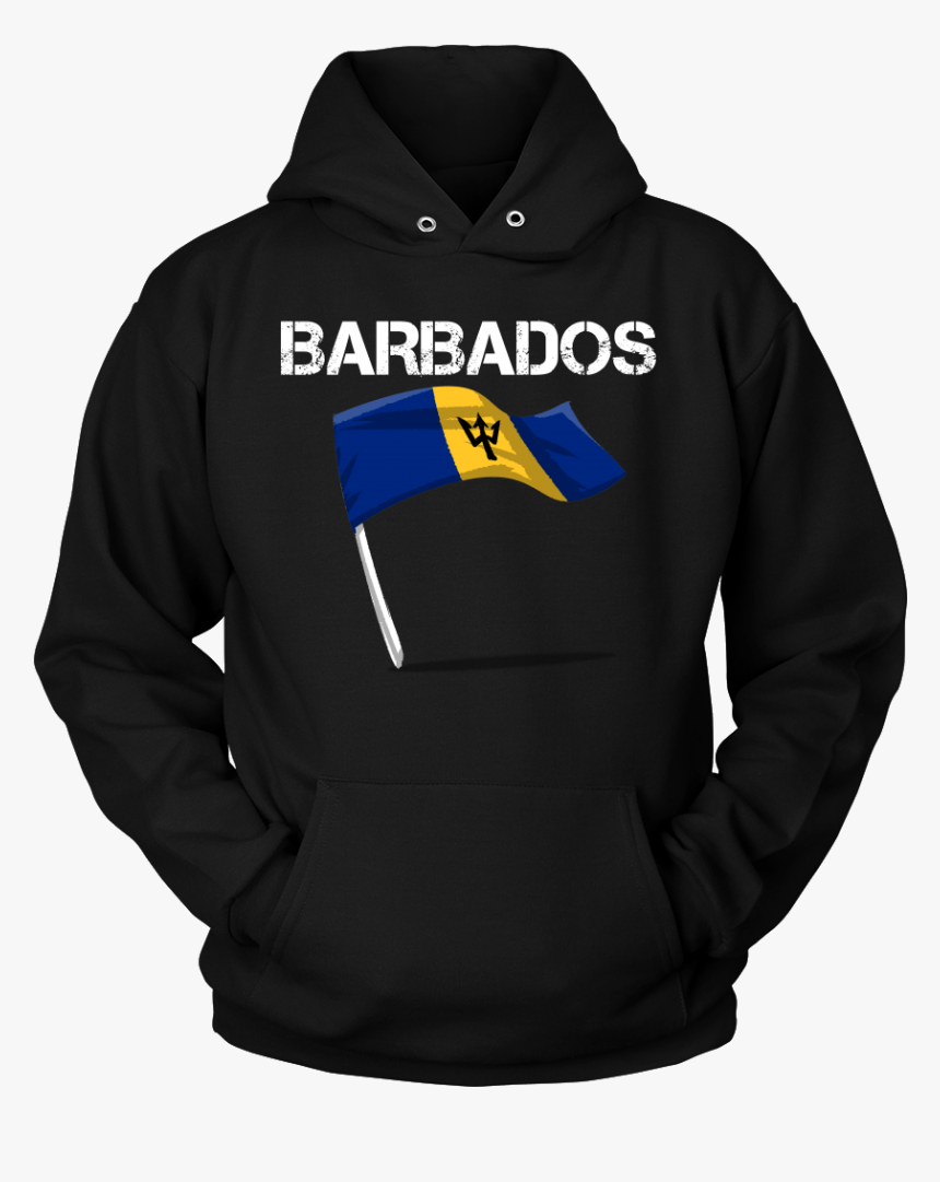 Barbados Graphic Patriotic Vintage Flag Hoodie - Hoodie, HD Png Download