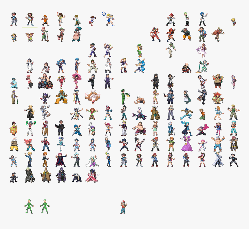 Pokemon Black And White Npcs, HD Png Download