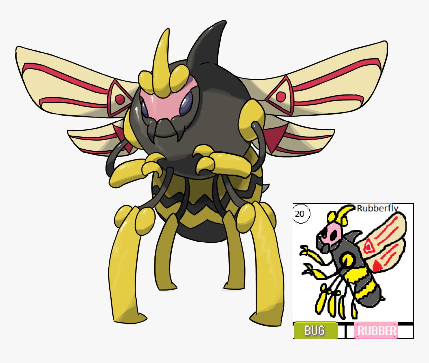 Pokemon Wack Rubberfly, HD Png Download