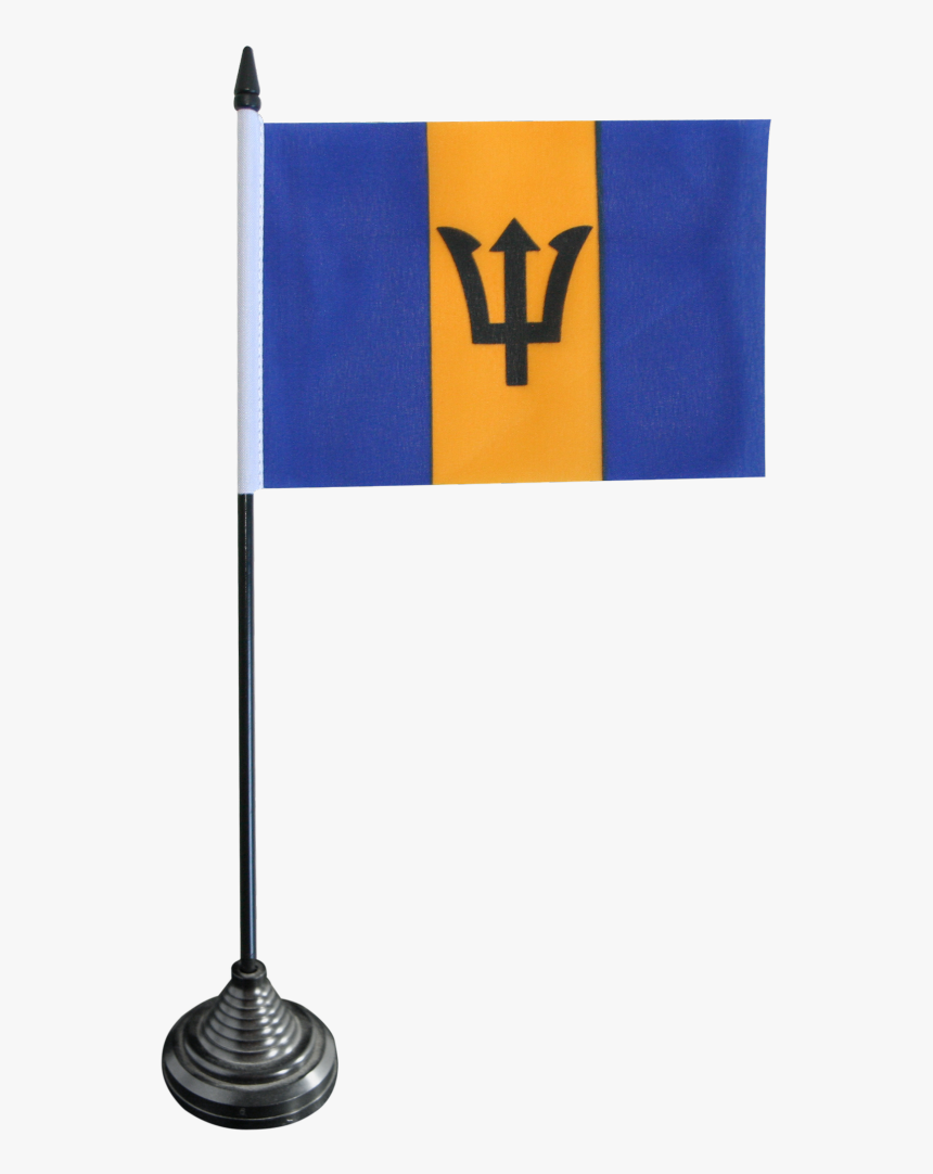 Barbados Table Flag - Drapeau De La Barbade, HD Png Download