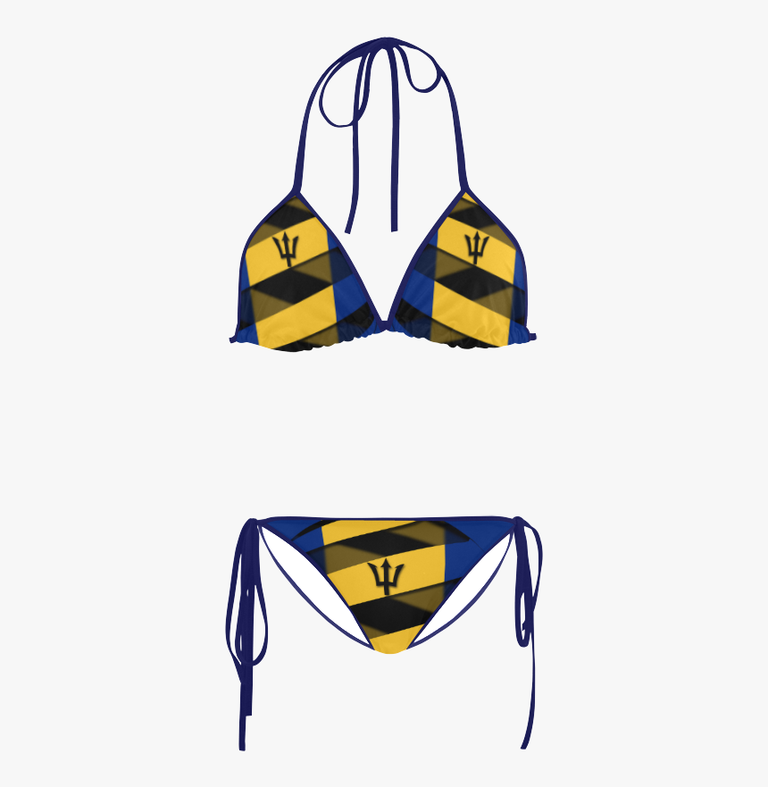 The Flag Of Barbados Custom Bikini Swimsuit - Pentagram Bikini, HD Png Download