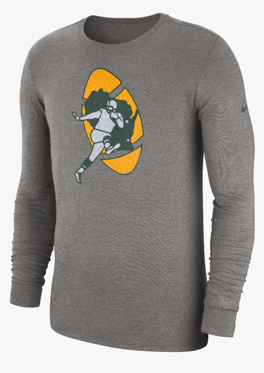 Green Bay Packers Long Sleeve Tri Historic Crackle - Green Bay Packers, HD Png Download