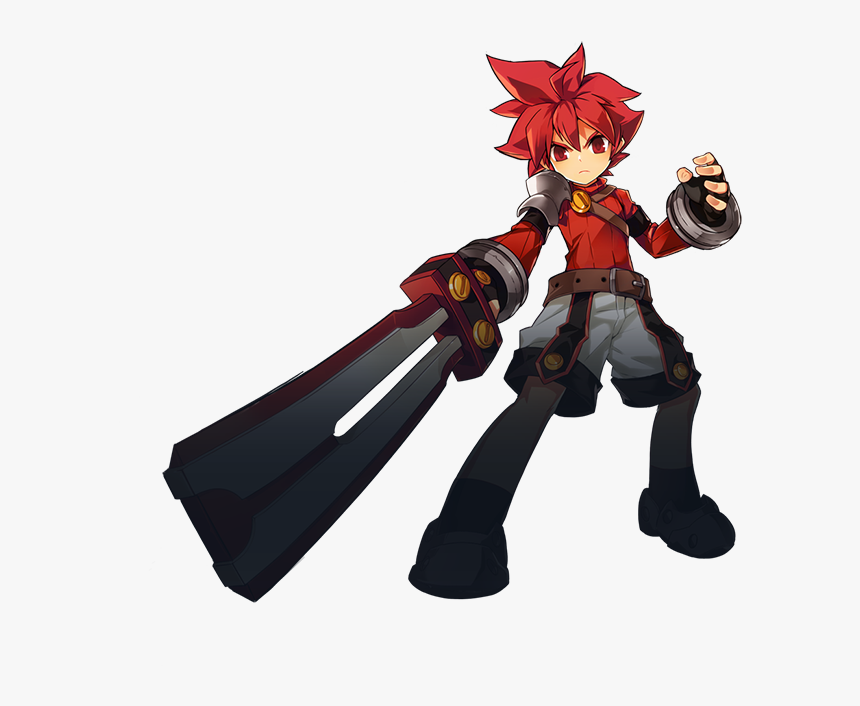 Young Game Character Big Sword, HD Png Download