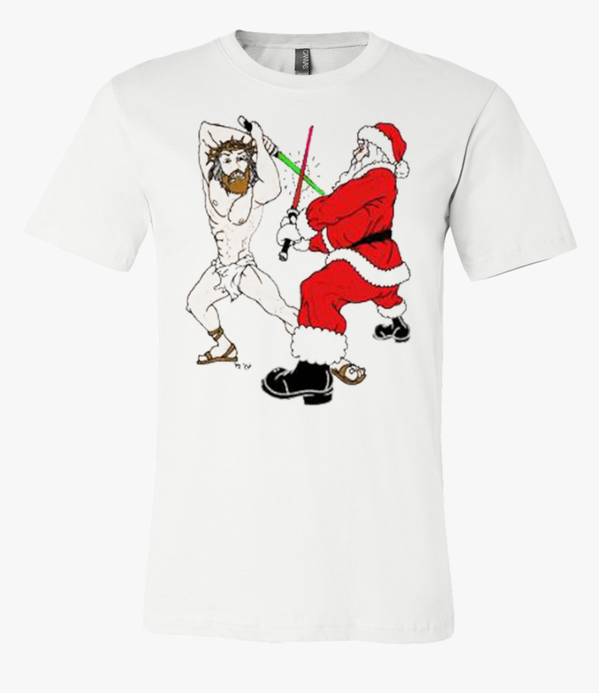 Santa Claus And Jesus Funny, HD Png Download