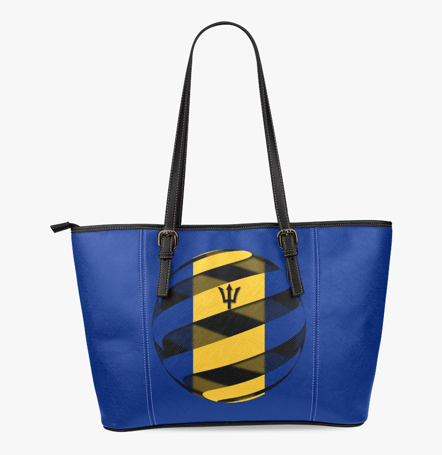 The Flag Of Barbados Leather Tote Bag/large - Haunted Mansion 50th Anniversary Purse, HD Png Download