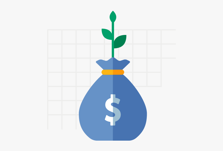 Plant Growing Out Of Money Bag Illustration Hd Png Download Transparent Png Image Pngitem