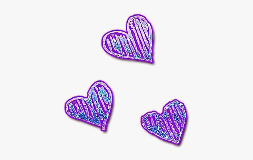 #hearts #corazones #love #mys#amor #lavanda #purple - Corazones Con Escarcha Png, Transparent Png