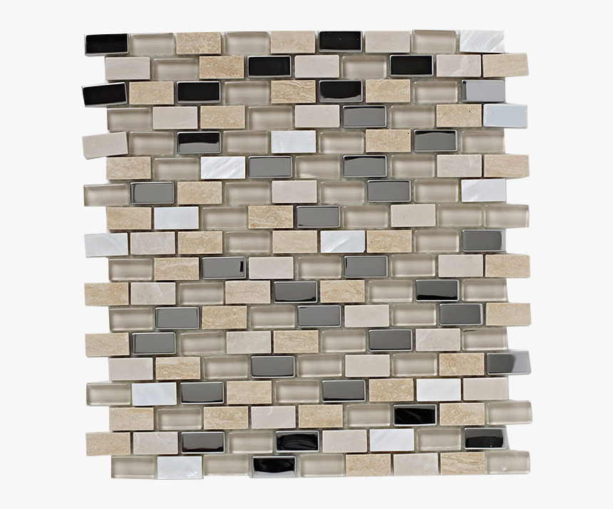 Naturals Beige Mixed Material Gloss Wall Mosaic Tile - Tiles Stone Png, Transparent Png