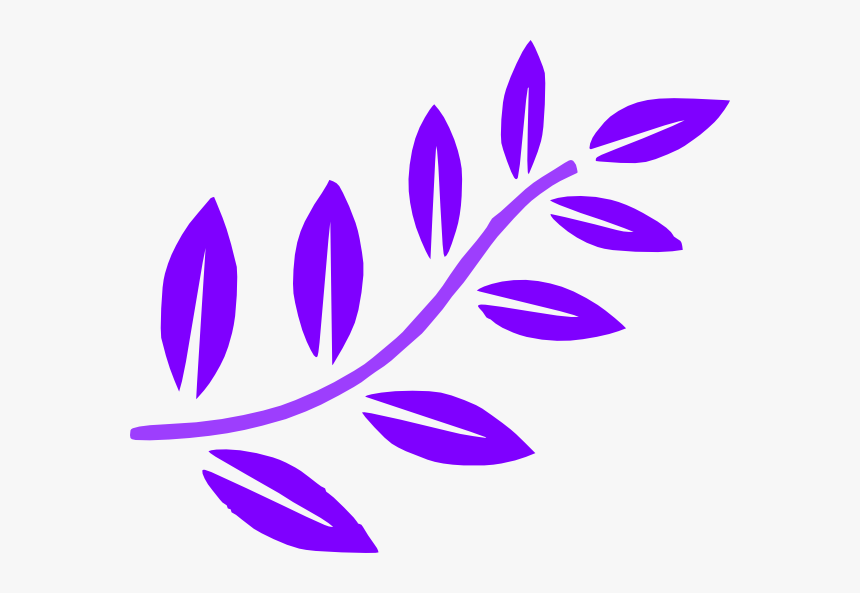 Purple Leaves Clip Art, HD Png Download
