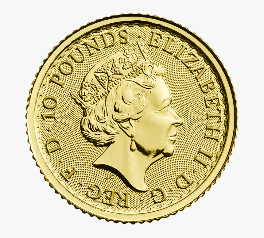 Britannia 2018 1/10 Oz Gold Coin - 2018 Gold Britannia Uk 1 10 Oz, HD Png Download
