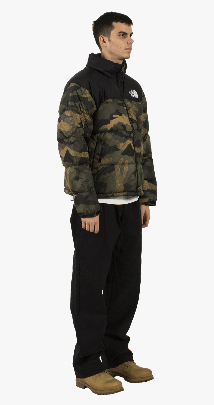 M 1996 Retro Nuptse Jacket Green - Soldier, HD Png Download