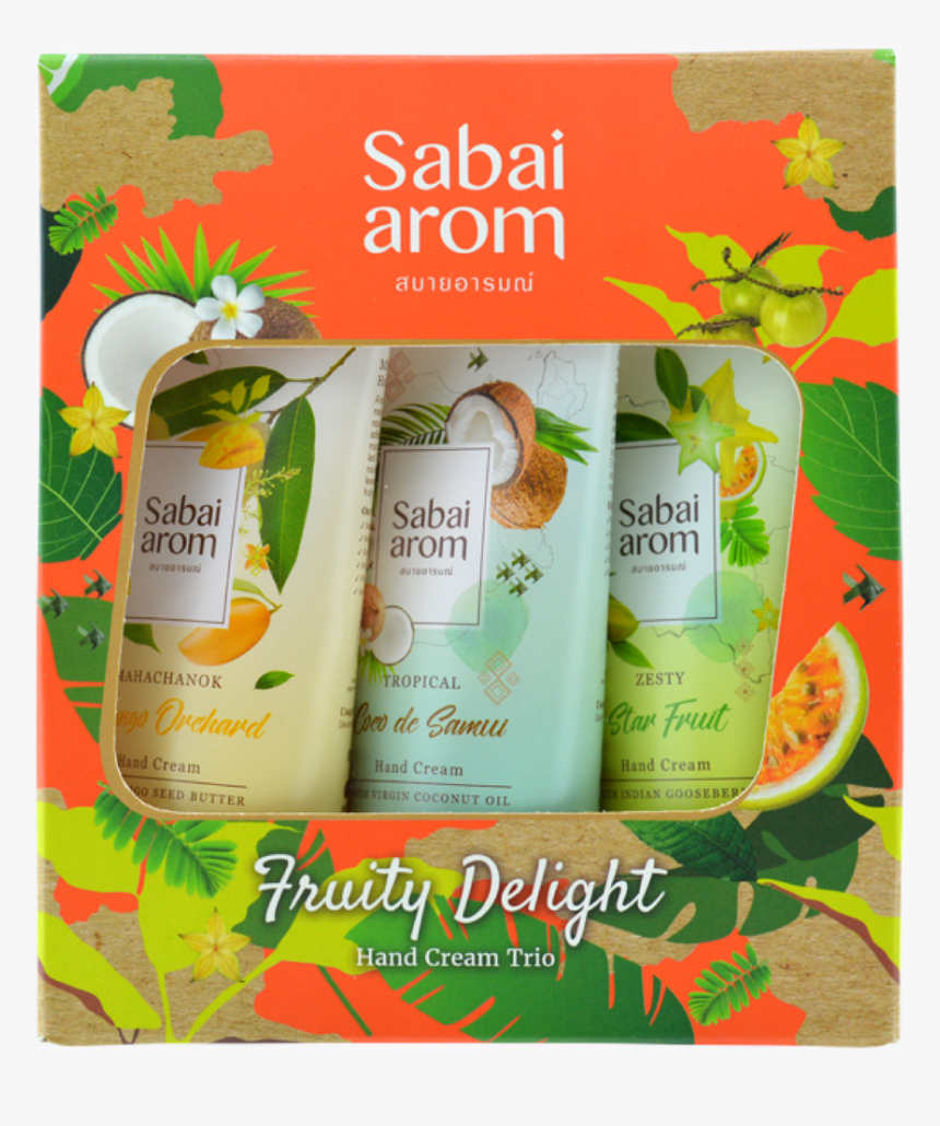 Sabai-arom Fruity Delight Hand Cream Trio Set - Box, HD Png Download