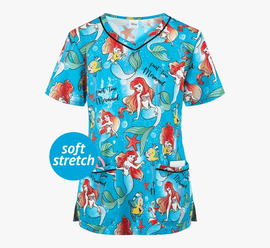 Little Mermaid Scrubs, HD Png Download