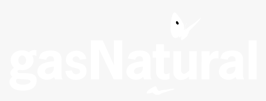 Gas Natural Logo Black And White - White Background 1000 Pixels, HD Png Download