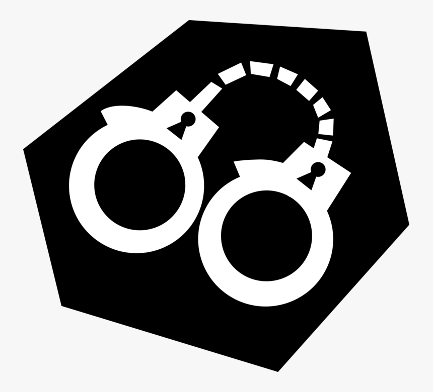 Handcuff Clipart Law Enforcement - Handcuffs, HD Png Download