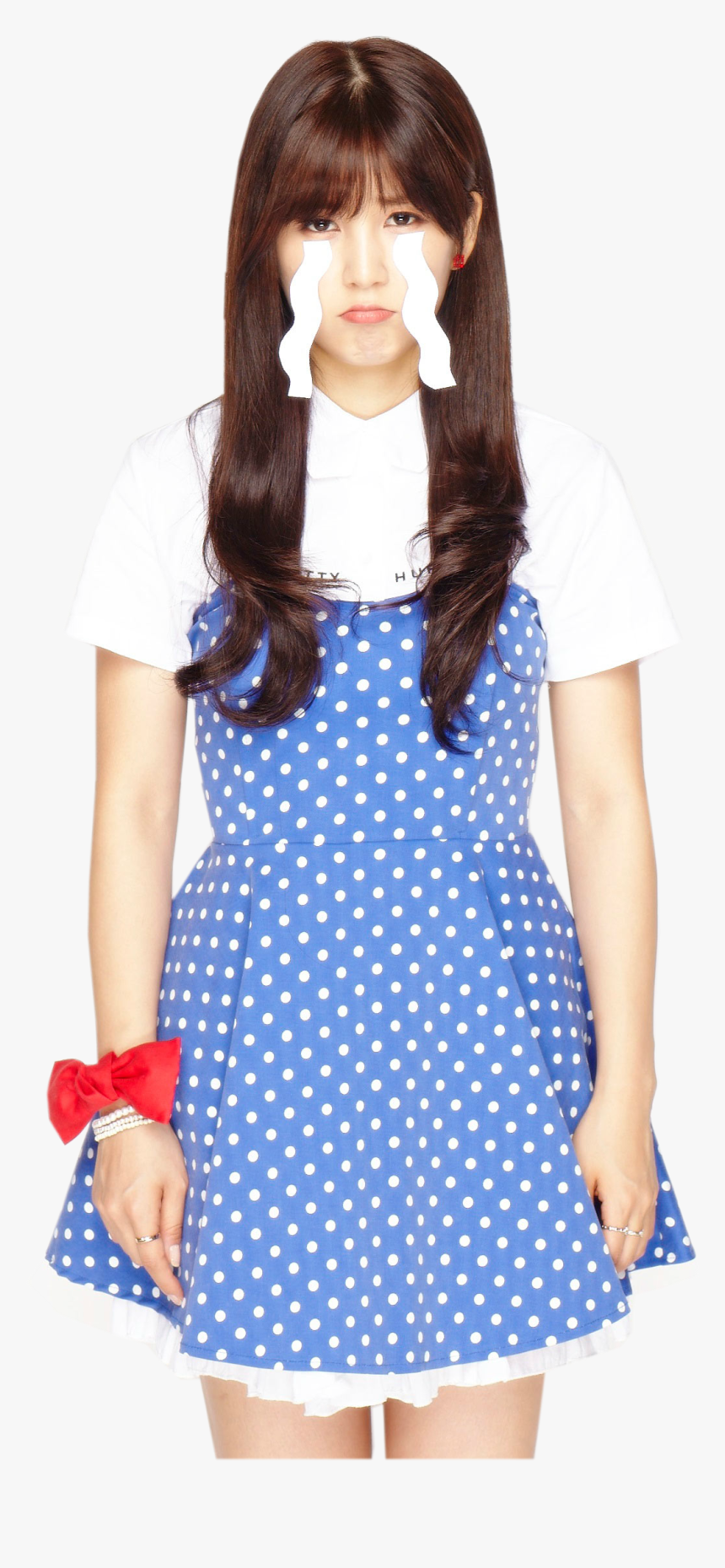 Black And White 50s Polka Dot Dress, HD Png Download