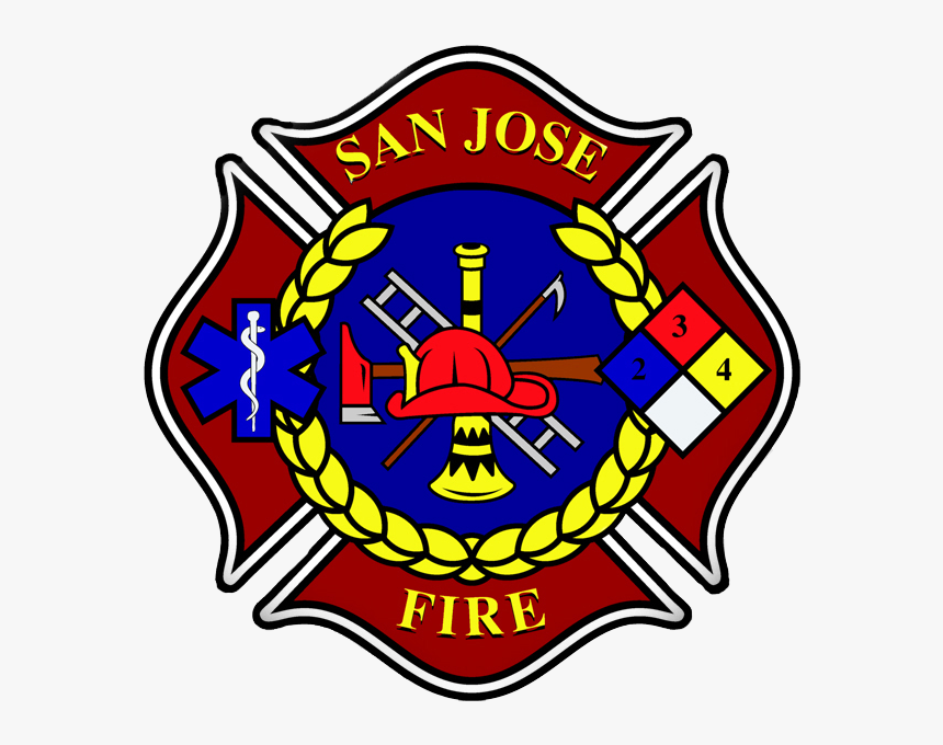 Fireman Clipart Badge - San Jose Fire Department Logo, HD Png Download