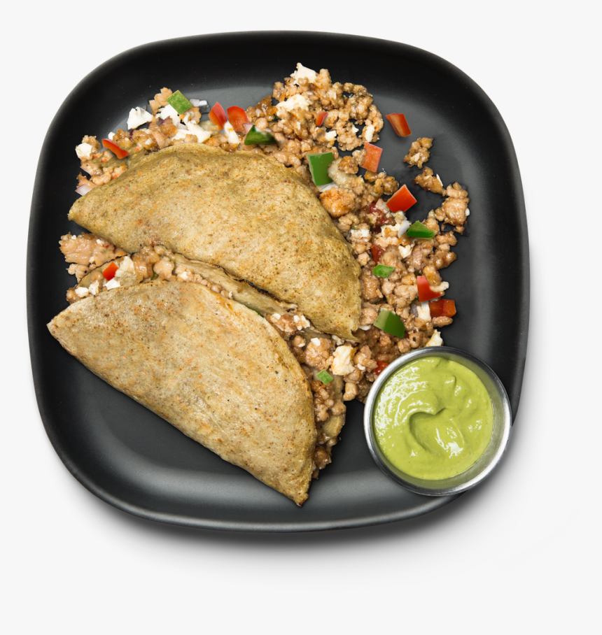 Turkey Sausage Breakfast Tacos Wrap Roti, HD Png Download