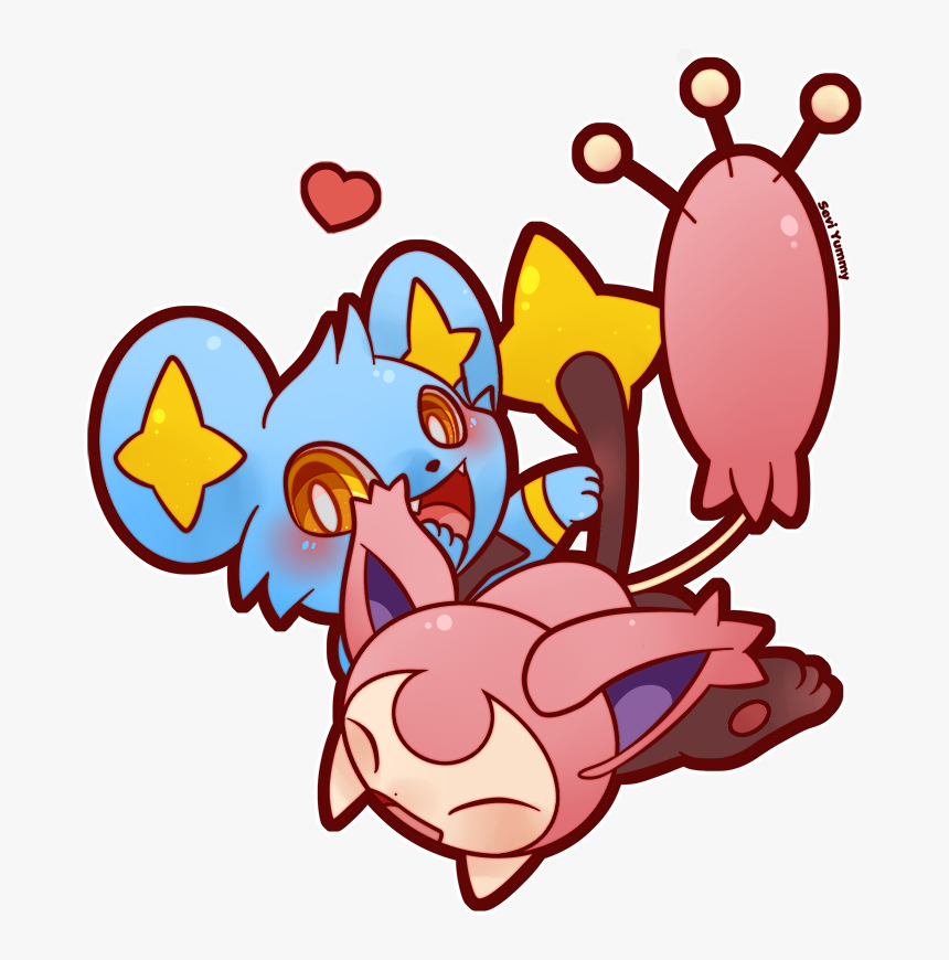 Chibi Shinx & Skitty Support Me On Patreon - Pokemon Shinx And Skitty, HD Png Download