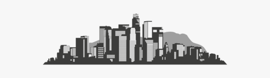 Skyline Clipart Los Angeles - Los Angeles Skyline Graphic, HD Png Download