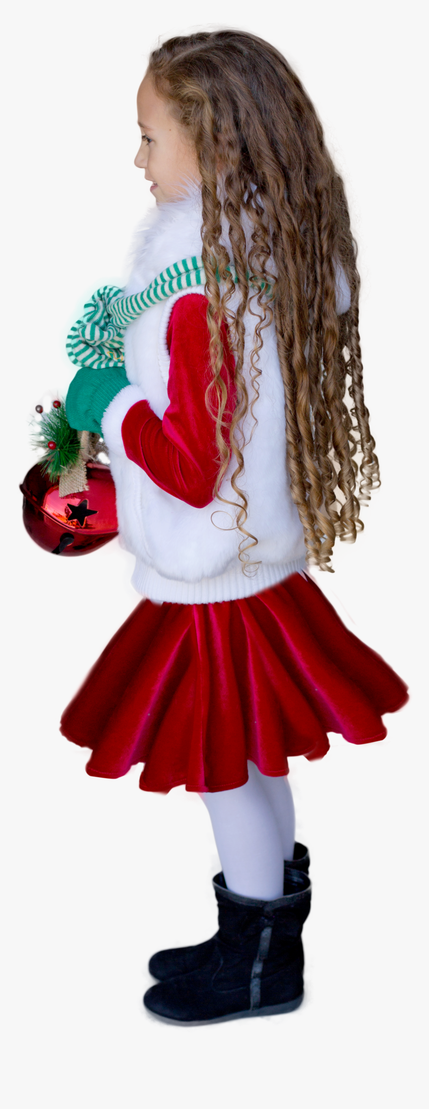 Christmas Girl Png, Transparent Png