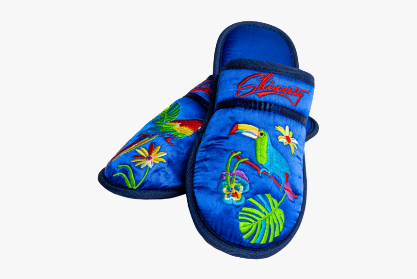 Asian Blue Slippers 
 Itemprop Image , Tintcolor - Slip-on Shoe, HD Png Download