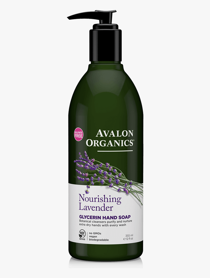 Organic Hand Soap - Avalon Organics Hand Soap Lavender, HD Png Download