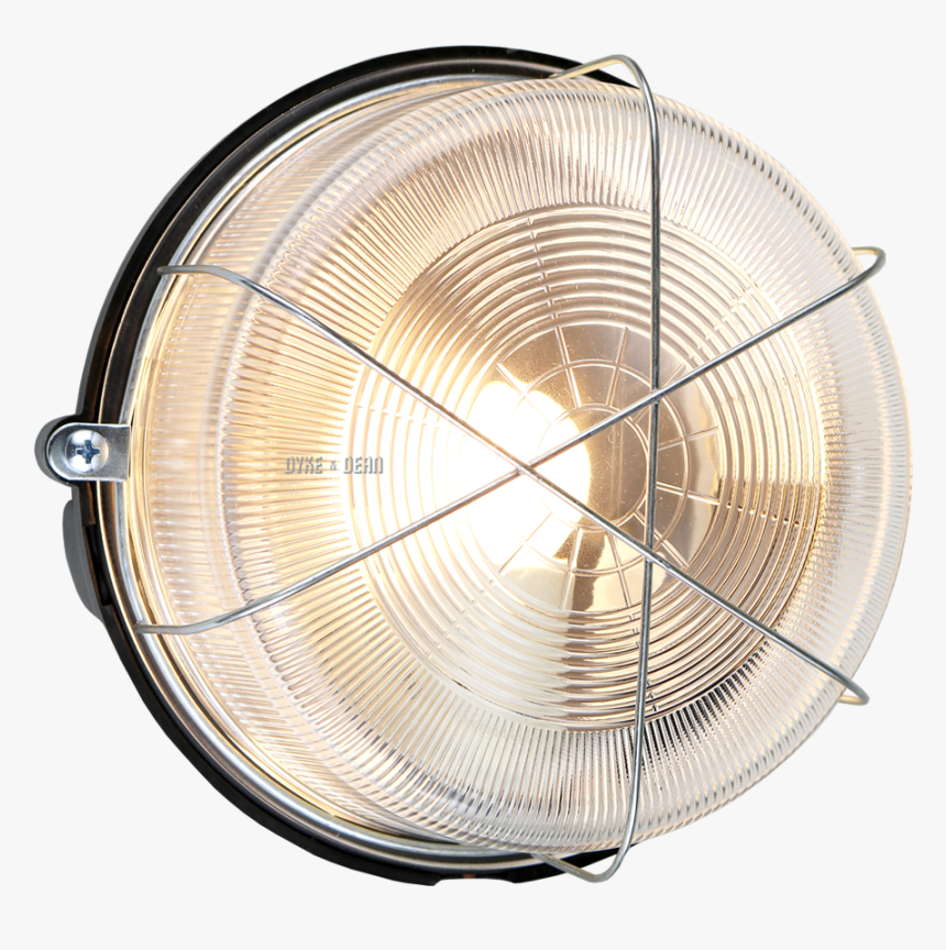 Bakelite & Glass Round Bulkhead Light - Mechanical Fan, HD Png Download