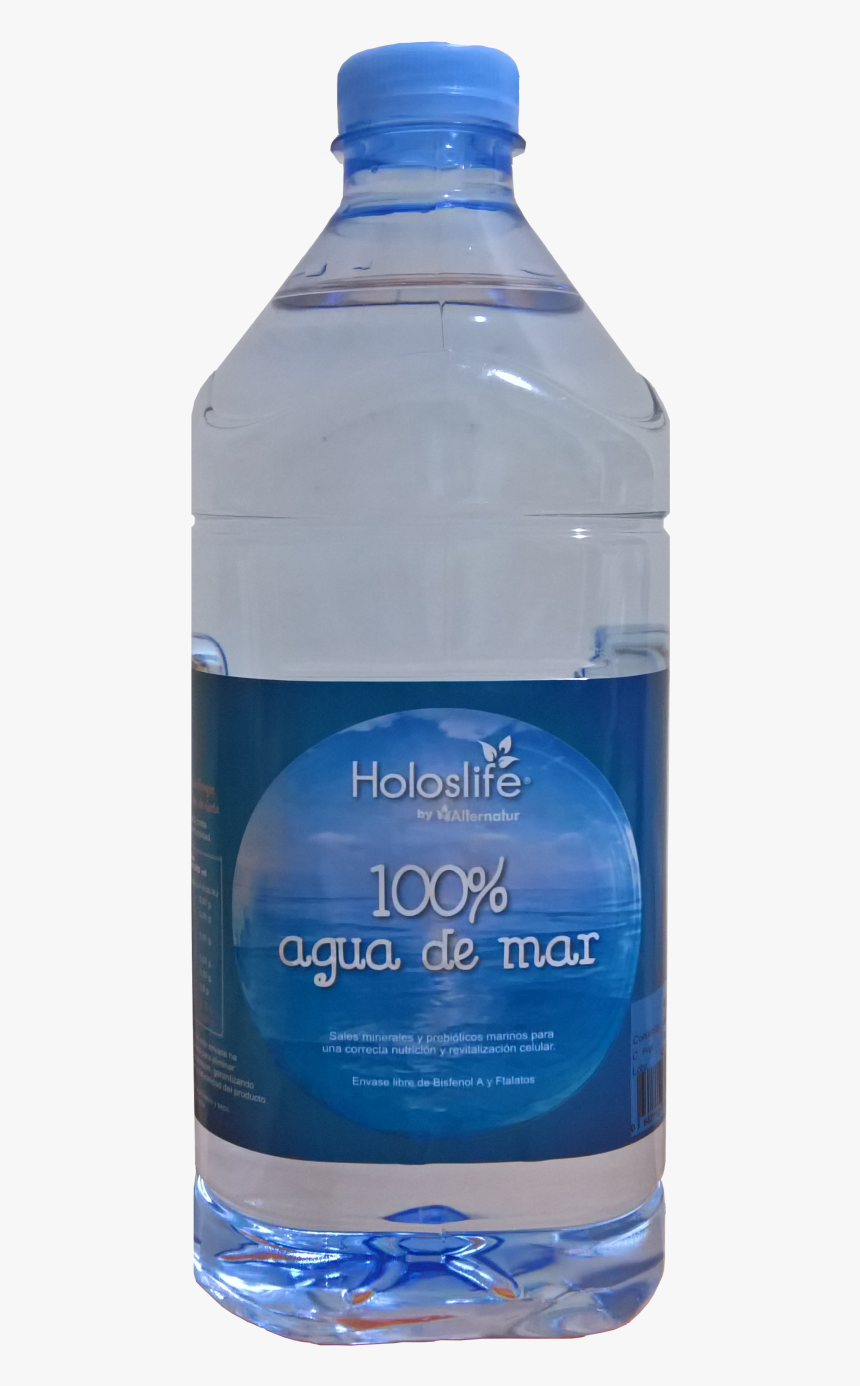 Agua De Mar Holoslife 2 Litros - Plastic Bottle, HD Png Download