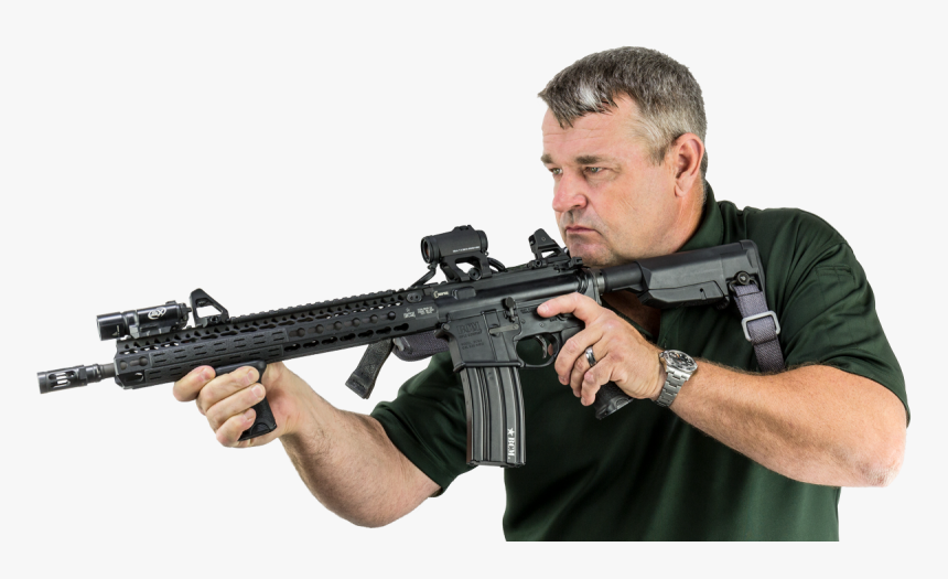 Scalarworks Peak/fixed Iron Sights Larry Vickers - Assault Rifle, HD Png Download