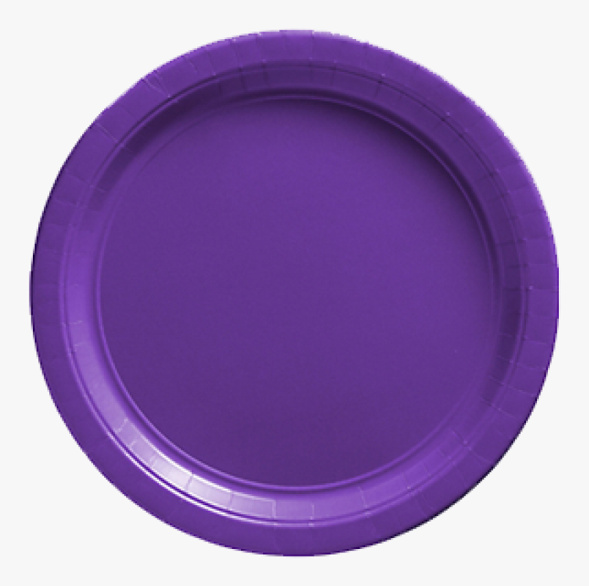 New Purple Paper Dinner Plates 20ct - Circle, HD Png Download