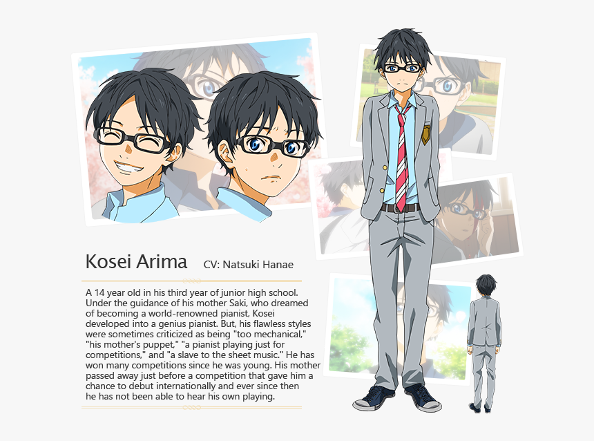 Kousei Arima Character, HD Png Download
