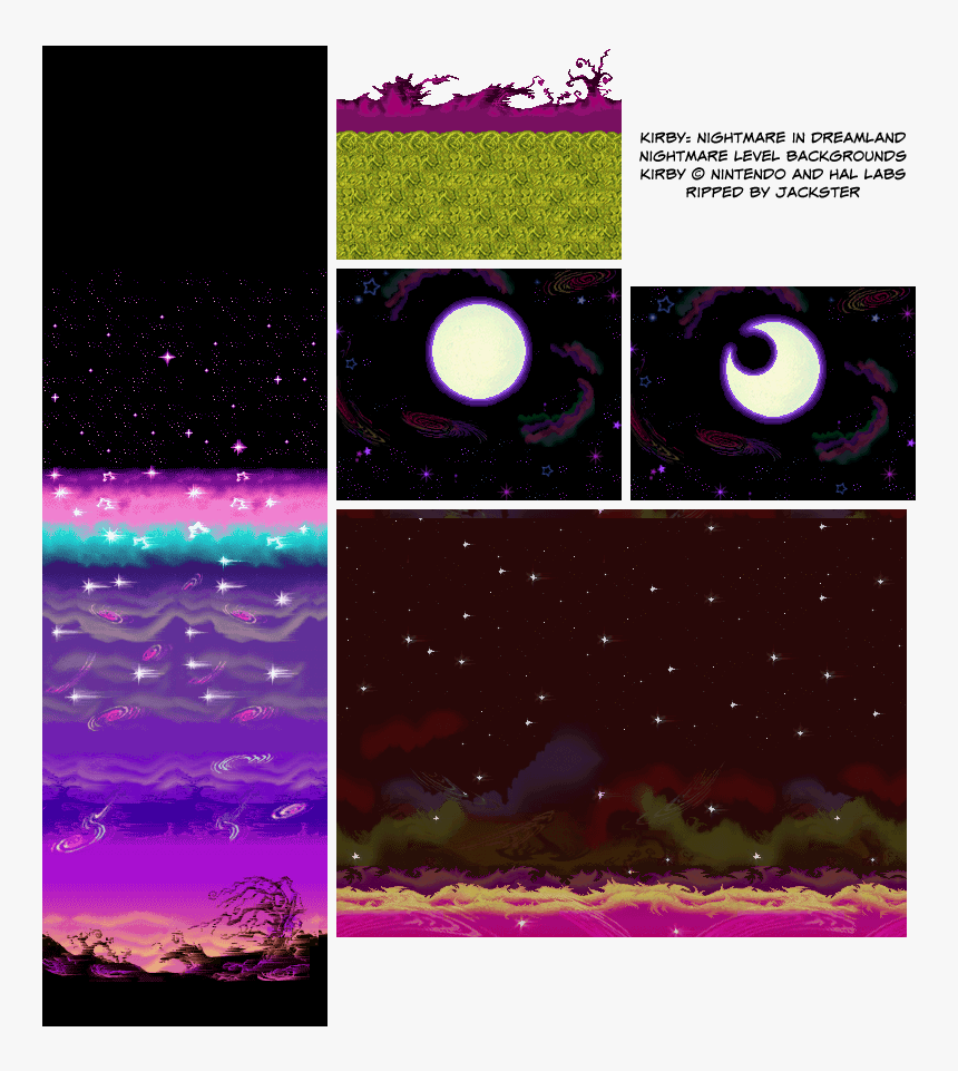Backgrounds - Kirby Nightmare In Dreamland Backgrounds, HD Png Download