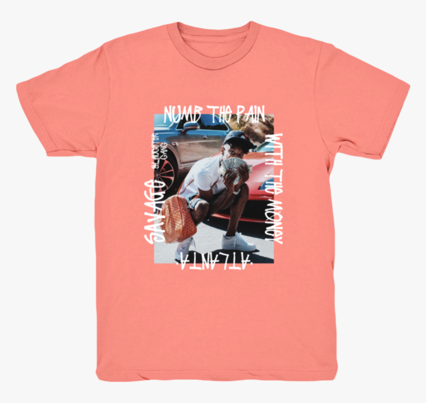 Numb The Pain Peach Tee - Active Shirt, HD Png Download