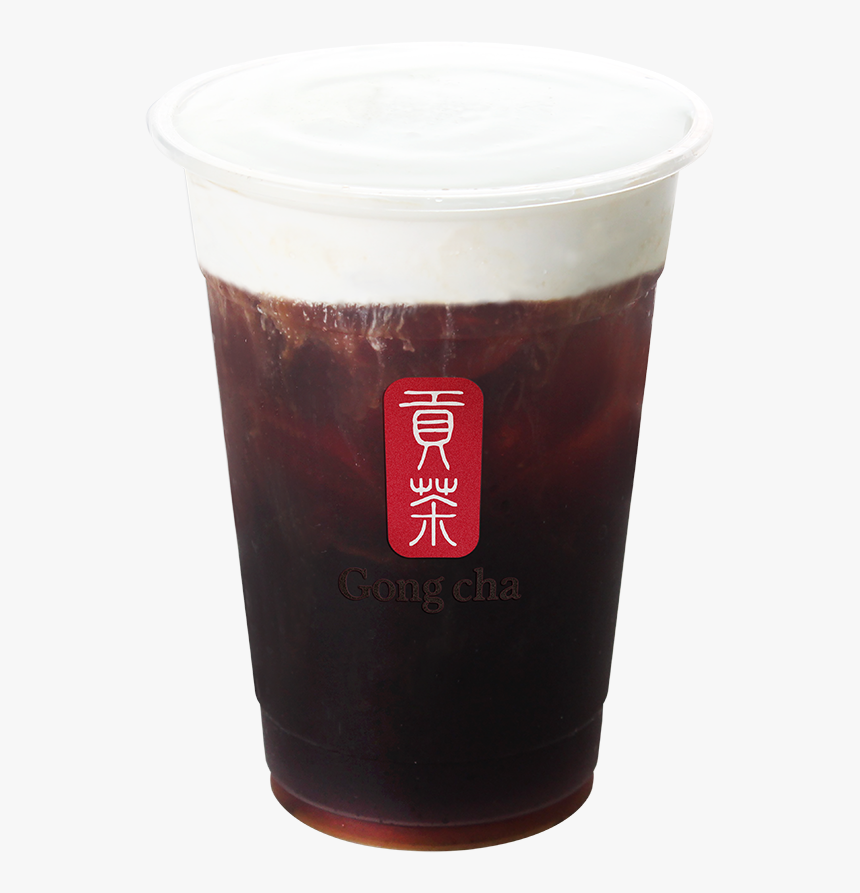 Milk Foam Black Coffee - Gong Cha, HD Png Download