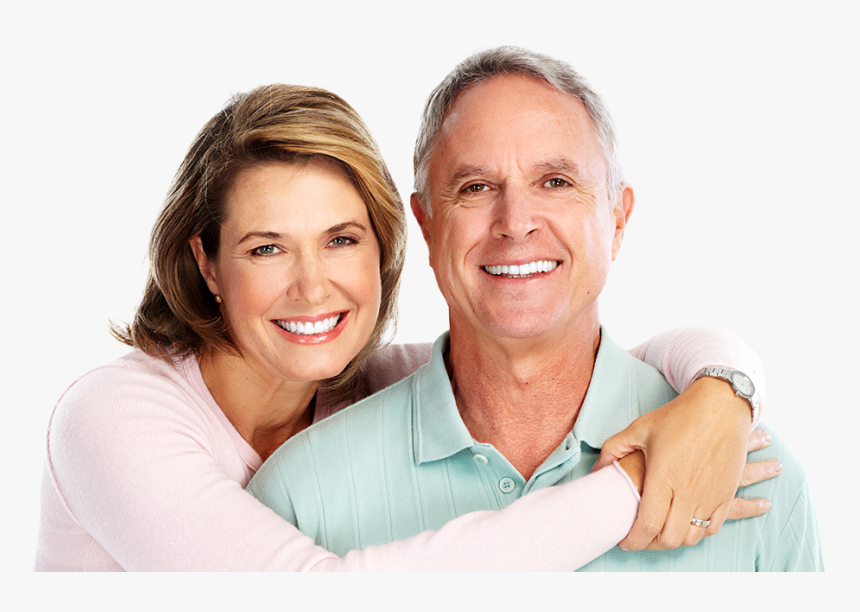 Older Man And Woman Smiling Together - Older Couple Smiling Png, Transparent Png