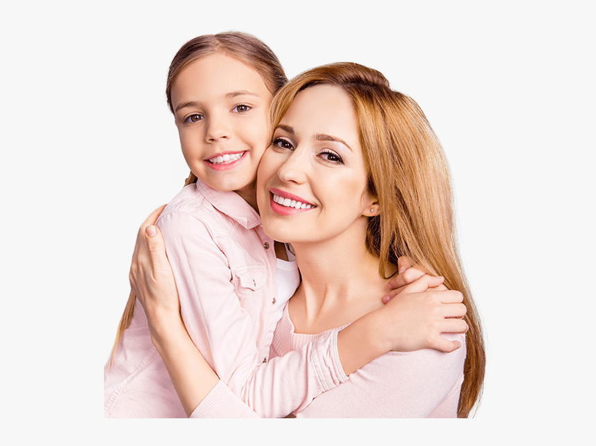 Mother And Daughter Smiling Together - Mother And Daughter With Braces Transparent Png, Png Download