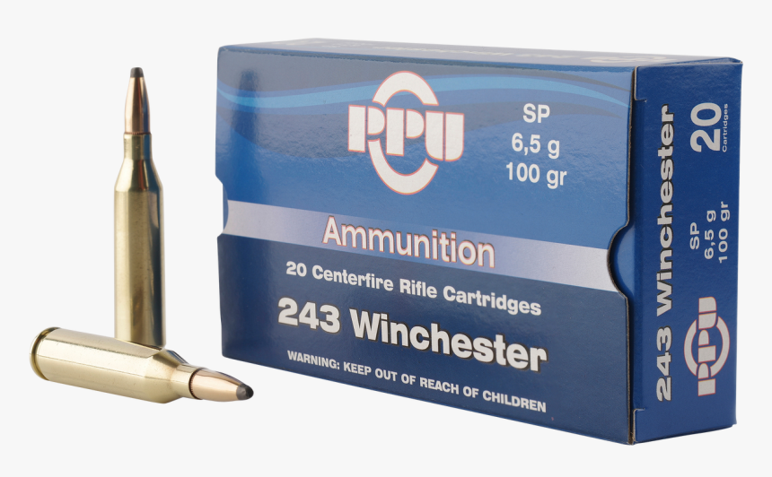 Prvi Ppu 243 Win Ammunition Pp2432 100 Grain Soft Point - Prvi Partizan, HD Png Download