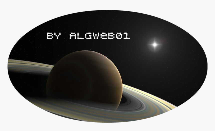 صورة تخيلية لكوكب في الفضاء الخارجي - Saturne, HD Png Download