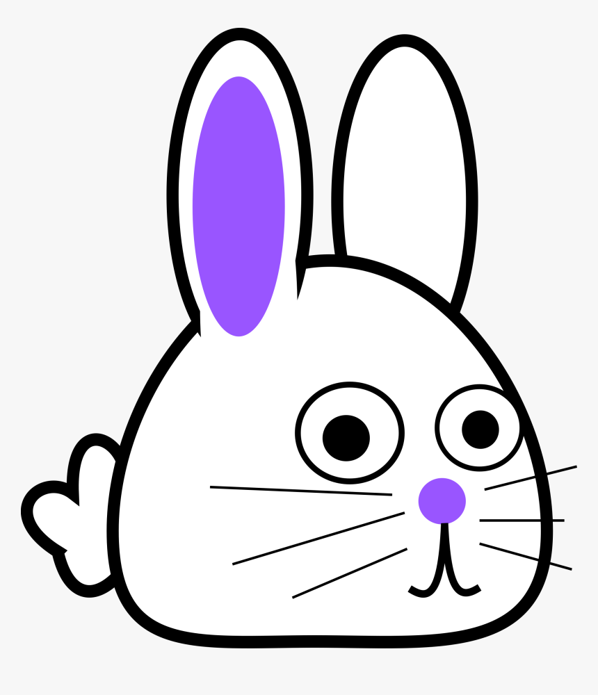 Rabbit Clipart Spring Bunny - Coloring Page, HD Png Download
